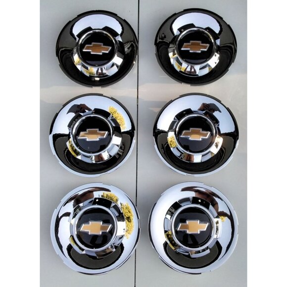 Set of 6 OEM 09 - 14 Chevrolet Tahoe Silverado Suburban Center Cap P/N 19433403 - Picture 1 of 16